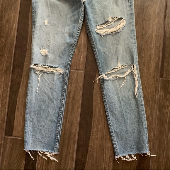 GRLFRND Karolina High Rise Skinny Distressed Jeans Butt Rip Little More Love 24 - Picture 5 of 15